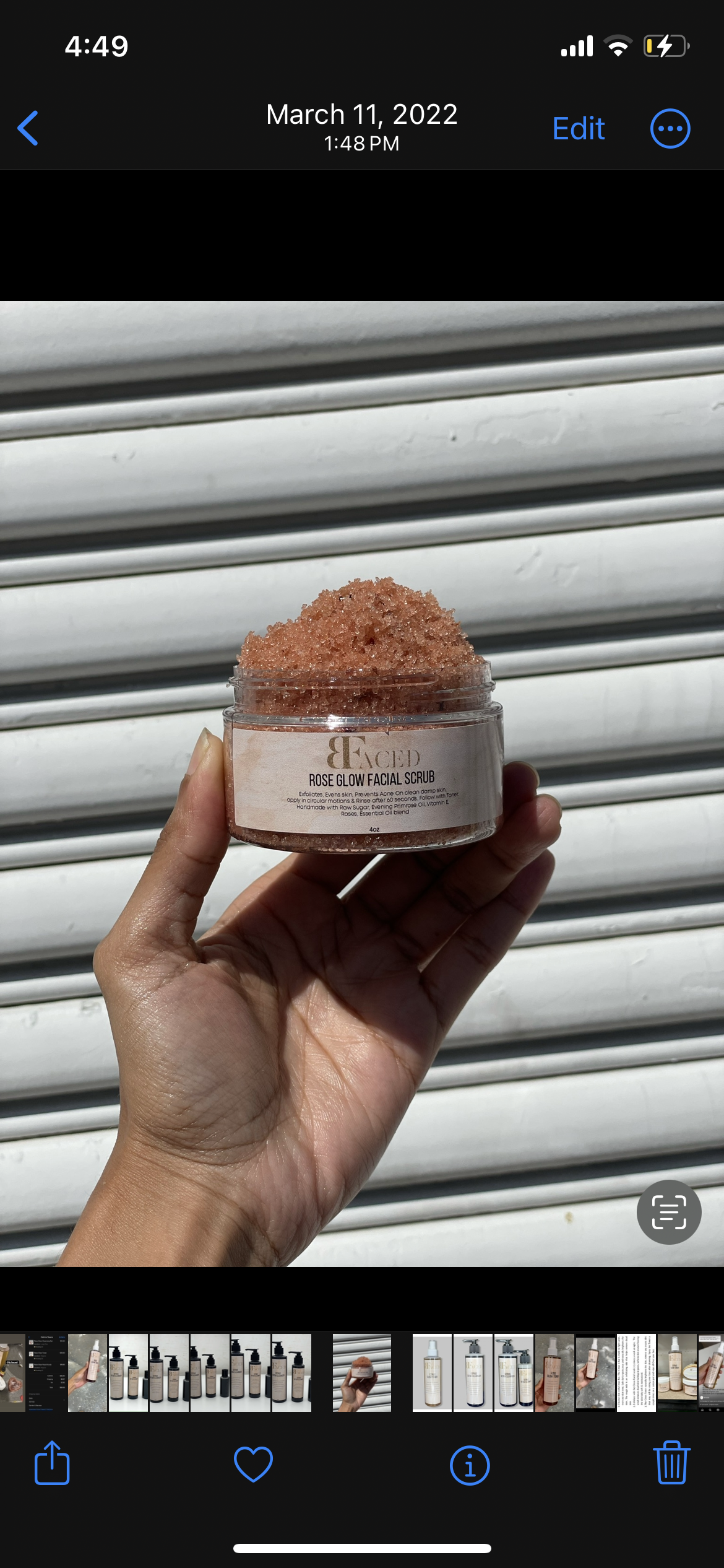 Rose Glow Facial Scrub